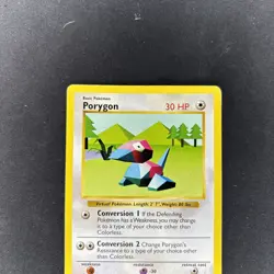Shadowless PORYGON 39/102 Base Set - WOTC Vintage Pokemon Card 1999 - MP - Image 2