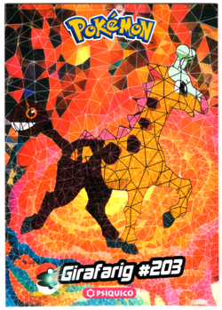 POKEMON - CRYSTAL CARD COLLECTION * GIRAFARIG #203 - CRACKED ICE HOLO - Image 1