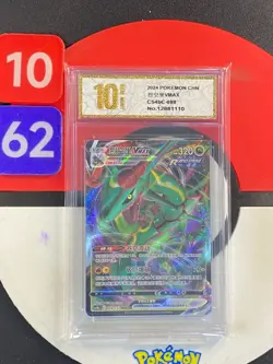 Pokemon PTCG S-Chinese Card Sword & Shield CS4bC-098 Rayquaza VMAX Grade10 - Image 1