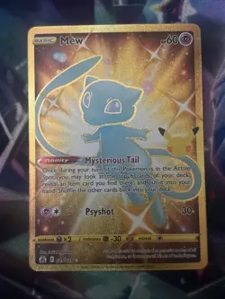 Pokemon TCG Mew 025/025 Celebrations Secret Rare Card (NM Condition) - Image 1