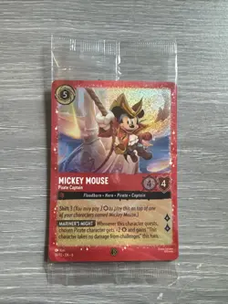 Mickey Mouse - Pirate Captain 18 Disney Lorcana Promo Cards Holo SEALED - Image 1