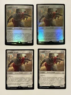 TEMPLAR KNIGHT X4 *Foil x2, Non x2* Universes Beyond: Assassin's Creed MTG #10 - Image 1