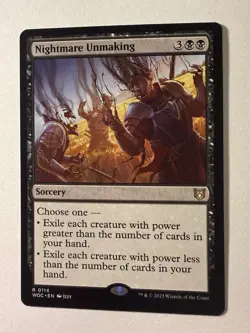 x1 Nightmare Unmaking R MTG Commander: Wilds of Eldraine M/NM, English - Image 1