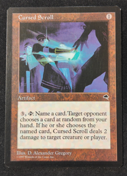 MTG: Cursed Scroll TEMPEST!!!! NM!! CLEAN!!!! Magic the Gathering. - Image 1