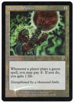 Wooden Sphere 2001 MTG Core Set 7th Edition FOIL Colorless Artifact NM AZ1 - Image 1