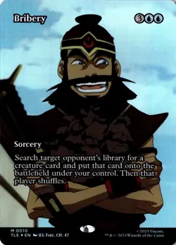 Bribery (Borderless) 10 Magic: The Gathering Avatar Foil NM - Image 1