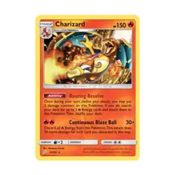 Pokemon SM - Team Up Charizard (R) #14 NM - Image 1
