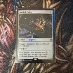 Basilisk Collar Commander Legends: Battle for Baldur's Gate Foil NM-M Unplayed - Image 1