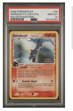 Pokemon Aerodactyl EX Holon Phantoms Reverse Holo Rare #35 PSA 10 Gem Mint - Image 1