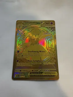 Pokemon TCG Mega Gardevoir EX Holo Gold Rare Card 187/132 ME01 Mega Evolution - Image 1