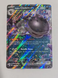 Paldean Clodsire Ex 59/91 Pokemon TCG S&V Paldean Fates Double Rare Holo NM - Image 1