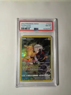 Pokemon Pikachu PSA8 Lost Origin LOR TG05 2022 Englisch ILLUSTRATION RARE - Image 1