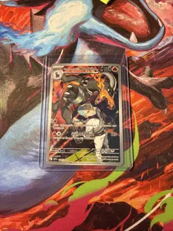 Pokemon TCG Team Rocket's Houndoom 191/182 Sv10 Destined Rivals Illustration #1 - Image 1