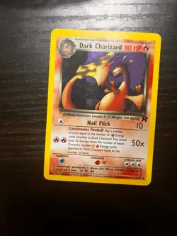 Pokemon TCG 2000 Dark Charizard 4/82 Team Rocket Holo Rare - Image 1