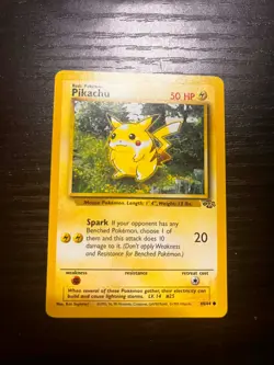 Pokemon TCG Pikachu 60/64 - Jungle Set Unlimited - Vintage 1999 - Image 1