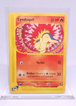 Pokemon Cyndaquil 105/165 Expedition Base Set Vintage 2002 E Reader - Image 1