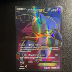 Pokemon 2014 XY Flashfire Toxicroak EX #102/106 Ultra Rare Full Art LP - Image 1