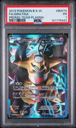 2013 POKEMON BW BLACK STAR PROMO TEAM PLASMA #BW74 GIRATINA FULL ART PSA 1 - Image 1