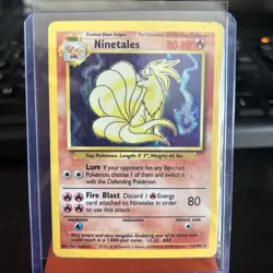 Pokemon TCG Ninetales Base Set 12/102 Holo 1999-2000 Wizards Base Set Copyright - Image 1