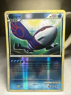 Kyogre 12/95 Reverse Holo - Call of Legends HGSS Pokemon LP - Image 1