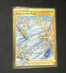 Astral Radiance Pokemon TCG Gold Trainer Path to the Peak 213/189 Secret Rare NM - Image 1