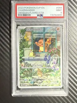 2023 Pokemon SVP En Charmander 044 Promo PSA 9 #044 Obsidian Flames ETB - Image 1