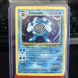 Pokemon TCG Poliwrath Base Set 13/102 Holo 1999-2000 Wizards Base Set Copyright - Image 1