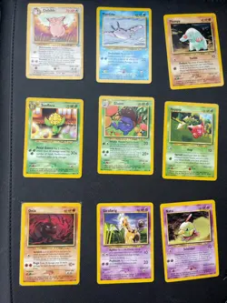 Vintage Pokemon Binder Collection Base Set NM-HP Condition 1999 WOTC TCG Lot #26 - Image 1