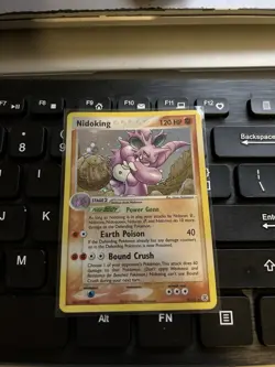 Pokemon TCG Nidoking 8/112 FireRed & LeafGreen Holo Rare 120 HP Earth Poison - Image 1