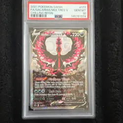 Pokemon Chilling Reign Galarian Moltres V 177/198 Full Art Holo PSA 10 - Image 1