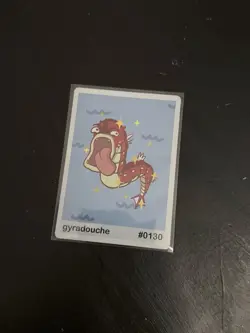 Gyradouche (Gyarados) #130 - Set Hit Holo - Gen 1 Pookiemoot Fan Art - Pokemon - Image 1