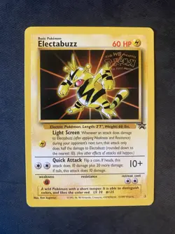 Pokemon TCG WOTC Electabuzz 2 WB Movie Black Star Promo Stamped LP - Image 1