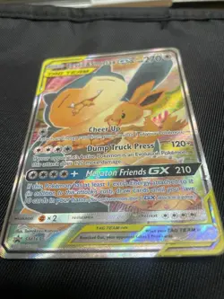 Eevee & Snorlax GX SM169 Pokemon Black Star Promo Sun & Moon Tag Team - Image 4