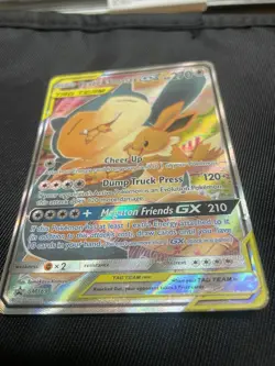 Eevee & Snorlax GX SM169 Pokemon Black Star Promo Sun & Moon Tag Team - Image 5