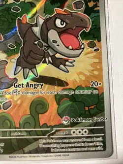 Pokemon TCG Tyrunt Black Star Promo MEP070 Pokemon Center Stamped - Image 2