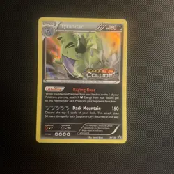 Tyranitar XY130 Holo Promo Fates Collide STAMPED Prerelease Black Star Pokemon - Image 1