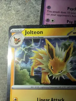 Pokemon Prismatic Evolutions Eeveelution Cosmo Holo Costco Promo NM Full Set - Image 2