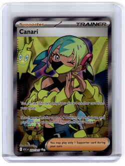Pokemon Canari 257/217 ASC Ultra Rare Full Art Holo Trainer-Supporter TCG - Image 1
