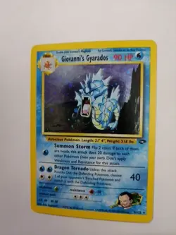 Giovanni’s Gyarados 5/132 Holo Rare Pokemon Gym Challenge WOTC Clean - Image 1