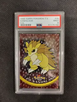 PSA 9 Sandslash Foil 1999 Topps Pokemon - Image 1