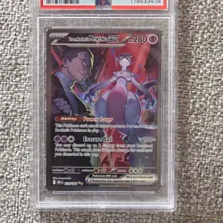 Pokemon TCG Team Rocket's Mewtwo ex 231/182 Special Illustration Rare Holo PSA 9 - Image 4