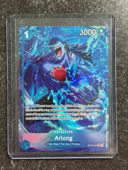 2023 Bandai One Piece Card Game OP14 Arlong Alternate Art The Azure Sea's Seven - Image 1