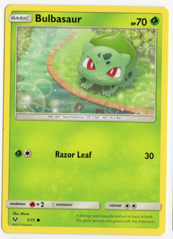 Bulbasaur 1/73 Shining Legends Pokemon Card - Image 1