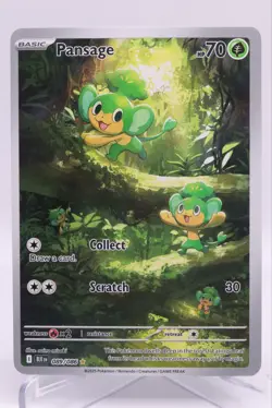 Pansage - 089/086 - Illustration Rare - Black Bolt - Pokemon Card - NM/M - Image 1