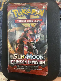 Pokemon Sun & Moon Crimson Invasion Booster Pack TCG Factory Sealed 820650802492 - Image 1