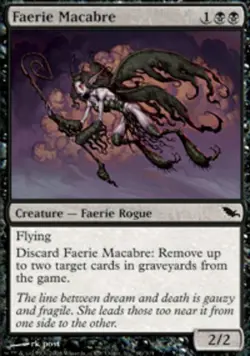 MTG magic cards 1x Faerie Macabre Shadowmoor NM-Mint, English - Image 1