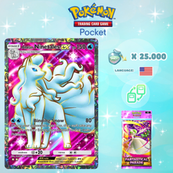 Pokemon TCG Pocket - Alolan Ninetales ex Full Art Card (English) - Image 1