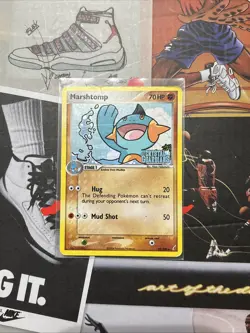 Pokemon Card - Marshtomp 38/100 Crystal Guardians Reverse Holo 🪨 - Image 1