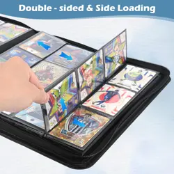 TCG Card Binder 480 Pockets, 12 Pockets Card Binder, Side Loading Trading Car... - Image 4