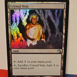 Magic: The Gathering Crystal Vein Foil Land Card English Standard - Image 1
